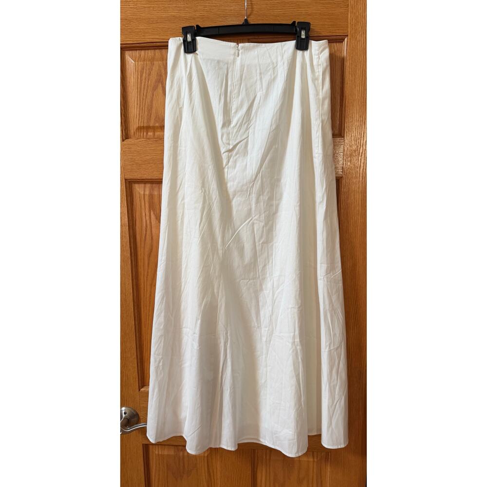 Reformation Lucy Skirt - White Organic Cotton - Size 8 (New) - Picture 5 of 5
